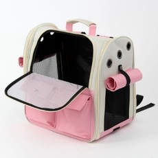 EVERYBAO 반려동물 백팩 이동가방 핑크 개가방 강아지기내용이동가방