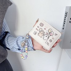 小新の雜貨鋪 線條小狗零錢包卡包多功能女生新款可愛卡通學生校園卡飯卡掛飾