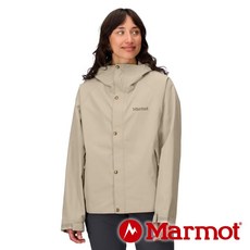 Marmot 女單件式防水透氣連帽外套 M15394 頁岩灰