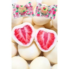 화이트 딸기 초콜릿 개별 포장 400g 약 40개 정도 밸런타인 초콜릿 화이트데이 초콜릿 소형 선물