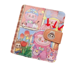 DEEPSUN 라부부 미니 5공 다이어리 2종 컬러내지 포함, 1개, 핑크