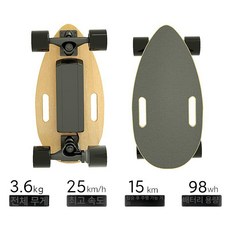 경량 전동 스케이트보드 36V 전기 보드 취미 크루져 36v, 1개, 단일 구동 15km 클래식 플레인 보드