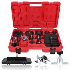 ABN 브레이크 블리더 어댑터 키트 직사각형 및 원형 29-74mm - 12피스 유체 추출기 플러시 마스터 브랜드 실린더 블리딩 병 제품