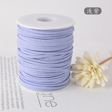 臺南出貨 韓國絨 雙面絨 仿皮繩 手鍊項鍊繩 鮮花禮盒包裝絲帶 DIY甜品蛋糕綁帶, 淺紫色, 1個