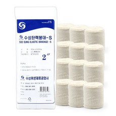 수성 탄력붕대 의료용 압박붕대 2인치 병원용 12개입 1봉, 1개