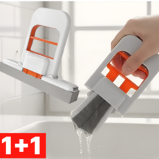 데이레오 물기쏙 접이식 행주 스펀지 유리창청소 욕실청소, 1세트, 2개입