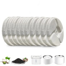 에버스위트 2S 3 프로 솔로 SE 호환 정수기 필터 10개 애견 고양이 호환, 하얀색