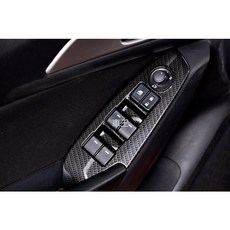 【車王汽車精品百貨】MZADA 馬自達 MZADA3 馬3 全新馬3 全包玻璃升降開關面板貼 排擋框 防刮 碳纖維紋