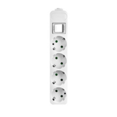 모노케어 접지 전선형 4구멀티탭 DH-2048NT DH-1049-ST, 1.5m, 화이트, 1개