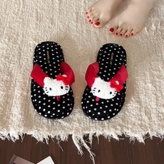 키티 2컬러 린넨 미끄럼방지 슬리퍼