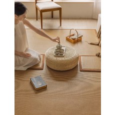 장판 대나무 다다미방매트 일본 거실 러그 매트 라탄바닥 일식집, 80CM×180CM[보송보송], 심쿵일하-07 [점장모델]
