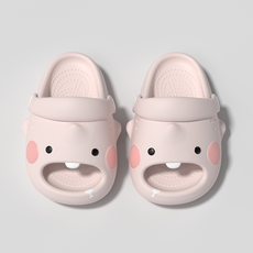 babycrayon 兒童卡通拖鞋, 淺粉色150 腳長14.5cm穿（約2-2.5歲穿）, 1個