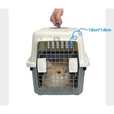 행복의품( 150plus 단품 세트 ) 초소형견(몸무게 3kg 미만) 강아지 이동장 캐리어 kennel pet, 1개, 그레이