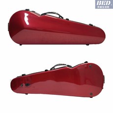 琴盒中提琴琴盒15/16/17寸地輪方形中提琴盒可調節尺寸多色中提琴玻璃鋼盒地輪樂器配件提琴盒, 亮紅(直邊), 1個