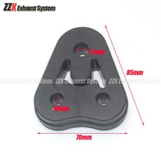 1PCS 자동차 배기 고무 삼각형 구멍 진동 머플러 매달려 파이프 2PCS 댐핑 러그 슬리브 ESCAPAMENTOS, 04