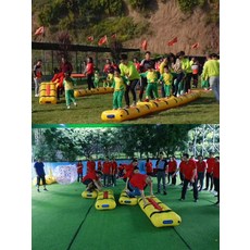 징검다리 에어바운스 에어사다리 풍선 게임 단체 장애물, 1개, 2 x 0.6 x 0.3m1개
