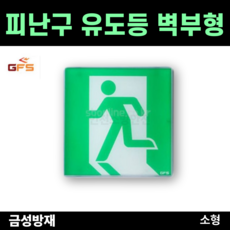 금성방재 피난구 유도등 소형 벽부 소방 화재 대피 LED 조명 표지, 1.방향없음, 1개
