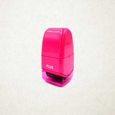 플러스 개인정보 보호 미니 롤러 스탬프 분홍 케시퐁 IS-520CM 1개입