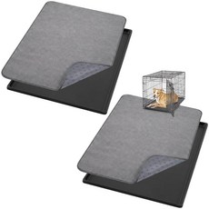 아마존평점4.5+ 미국출고 152293 Weysat 2세트 교체용 반려견 크레이트 트레이 매트 포함 89 x 59cm(35 23인치) 하단 바닥 프로텍터 켄넬 팬 및 재사, 4