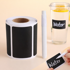 세븐집 블랙 라벨 롤스티커 300p + 화이트마커, 1세트