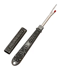 호환 1Pc 빈티지 바느질 솔기 리퍼 키트 금속 손잡이 스레드 커터 Unpicker 바느질 스레드 제거 DIY 공예, 02 Ancient Silver