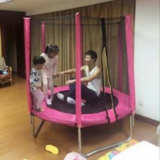 해피노블 트램폴린 방방 야외 실내 방방이 대형 놀이시설 트렘폴린 펜션 트램플린 식당, 1, N. 6피트 핑크 강화