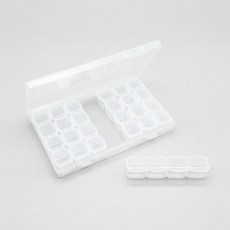 네일아트보관 미니케이스 수납 보관 투명 28칸 다용도, 상품선택, 1