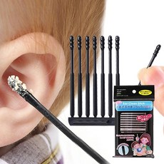 점착식 끈끈이 귀이개 면봉, 1세트, 20개입