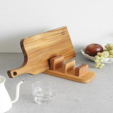 심플 주방 인테리어 4구 원목 도마꽂이 스탠드 모던주방