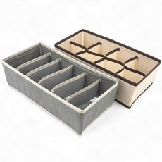 부직포 접이식 서랍 6칸 칸막이 정리 의류 8칸 보관함 양말 속옷, 1개, 단일상품1