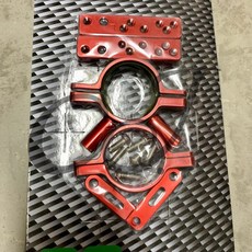 CJ Ebike CNC 27/30/33吋擋泥板減震多功能支架, 1個, 33-shock Red