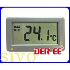 DER EE DE-20 迷你溫度計 開關型 延伸線型 記憶最高最低溫, 1個