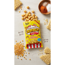 [라면팝콘]PopSmile_Popcorn 팝스마일 라면팝콘 맥주안주 인생팝콘, 25g, 1개