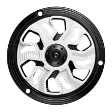 VESPA LX S SPRINT PRIMAVERA GTS용 회전식 라디에이터 팬 커버 윈드 블레이드 그릴 프로텍터, 01 White