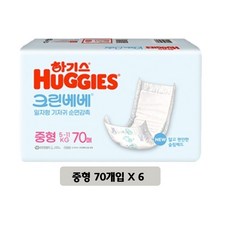 하기스 크린베베 일자형 남여공용, 3단계, 6세트