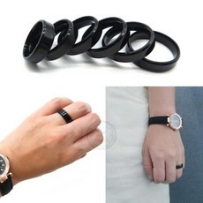 해결사의잡화점 블랙 써지컬스틸반지 티타늄반지 서지컬볼반지