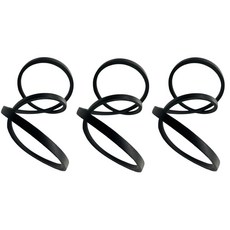 3l350 v 벨트 교체품 외부 길이 88.9cm(35인치) 상단 너비 0.9cm(3/8인치) 두께 2.2cm(7/32인치) 클래식 랩 고무 V-벨트 블랙 3팩, 3l350 v 벨트 교체품, 외부 길이 88.9cm(3