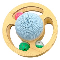 寵物星人 有喵病 小行星 劍麻軌道玩具 貓咪玩具 鈴鐺球 逗貓, 1個, 有喵病 小行星劍麻軌道玩具-小號