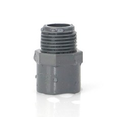 PVC 灰色彎頭 尺寸 20-110mm, 外牙直通,PVC32mm【1寸】