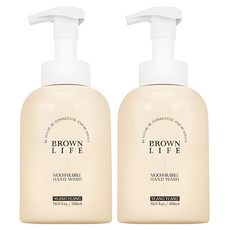 브라운 라이프 포밍 핸드워시 대용량 저자극 모찌버블 핸드솝 손세정제 일랑일랑향, 500ml, 2개