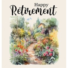 (영문도서) Happy Retirement Guest Book with lined pages (hardback) Hardcover, Lulu and Bell, English, 9781839903922