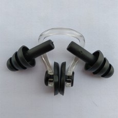 泳者鼻夾 耳塞 防水耳塞 降音防噪, 1個, 黄色