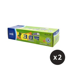 크린랩 뽑아쓰는 크린백 25x35cm (100매) 위생봉투, 2개