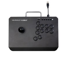 VARMILO KASSAI 街機搖桿 格鬥遊戲專用 精準操控 舒適手感, 黑PC, 1個