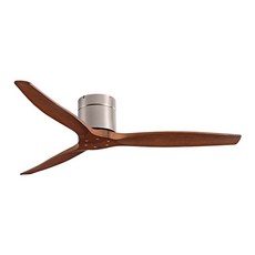425260 인치 천장 팬 3 나무 블레이드 빈티지 산업용 목재 인공 호흡기 원격 제어 커피 숍 홈 호텔 사무실, [00] Nickel sand walnut, [03] 60 inch, [00] 110-240