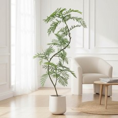 居家森林系藍花楹1.8公尺室內大型仿真植栽, 綠, 1個