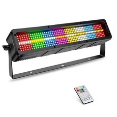 랄루스나츠 DJ 스테이지 스트로브 조명: 120W 336LED RGBW & 앰버 5IN1 컬러 믹싱 - 리모컨 및 DMX 컨트롤 - 모바일 파티 클럽 쇼 공연을 위한 16RGB