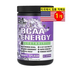 EVLUTIONNUTRITION BCAA 에너지 전해질 포도 스플래쉬, 1개, 345g