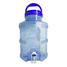 리빙스터프 수도꼭지 물통 육각수통 캠핑 생수통, 12L, 1개