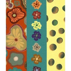 퀼트스타 수입원단 면 하모니플라워 일본 수입 패브릭 퀼트 퀼팅 천 아플리케 바느질 30155, 1개, 멀티